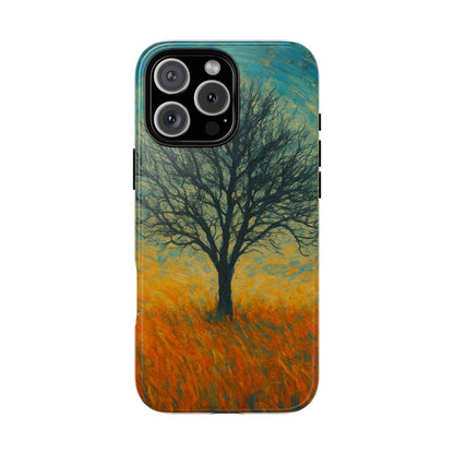 Artistic Phone Case with Tree Design, Nature Lover Gift, Unique Phone Cover, Holiday Present, Eco-friendly Tech Accessories - TRV