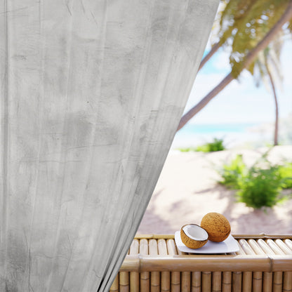 Gray abstract window curtains from Printify featuring modern decor design, suitable for enhancing living room or bedroom windows.