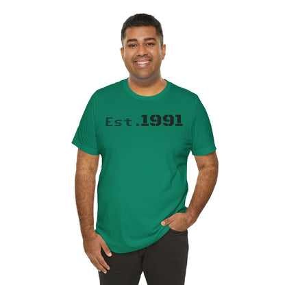 Unisex Vintage Est. 1991 Tee - Perfect Gift for Birthdays, Anniversaries, Throwback Fashion, Casual Wear, Milestone Celebrations