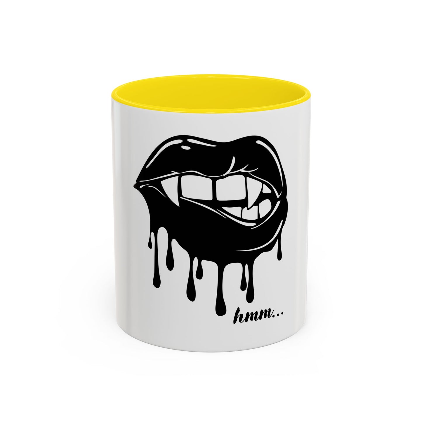 Vampire Lip Accent Coffee Mug - 11oz & 15oz - Unique Halloween Gift - TRV