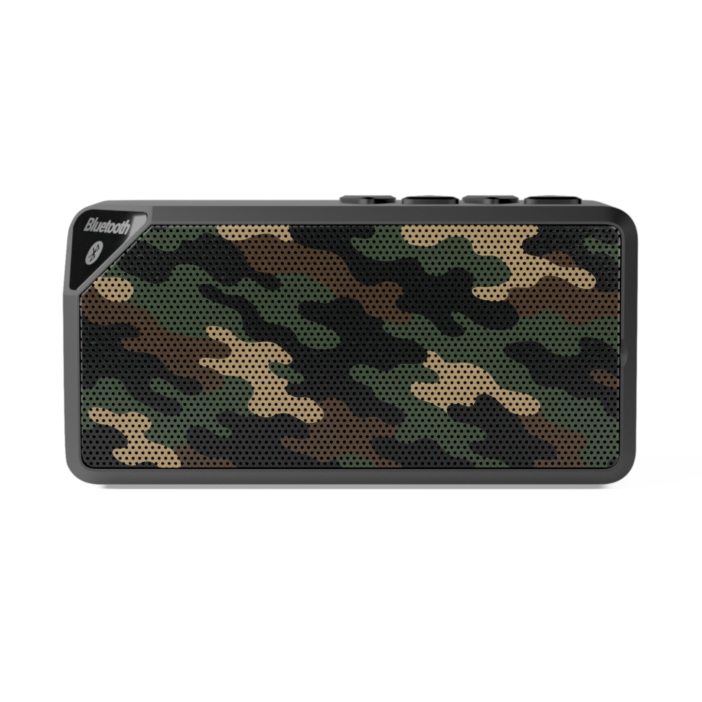 Camo Bluetooth Speaker — Portable Wireless Speaker with Military Camouflage Grill