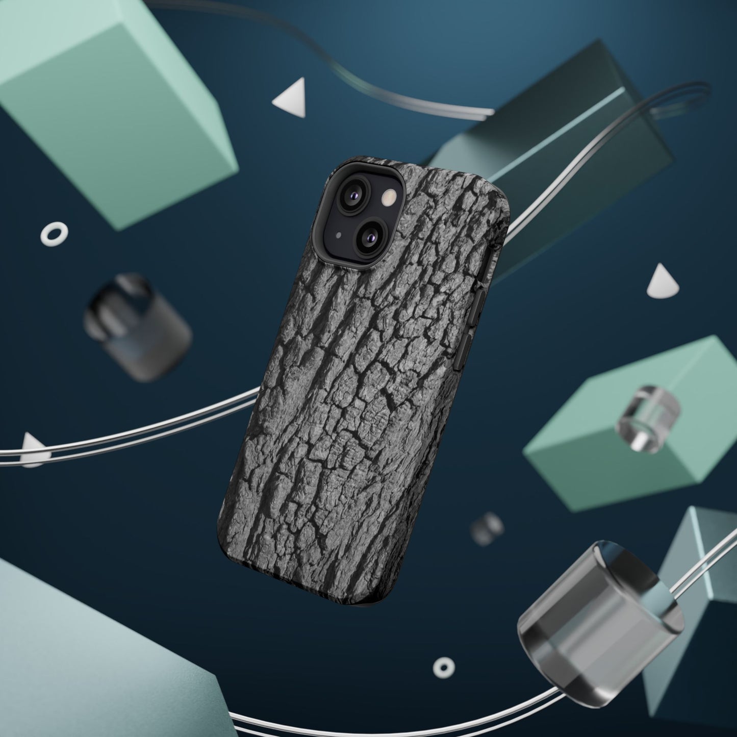 Bark Texture Magnetic Impact Phone Case