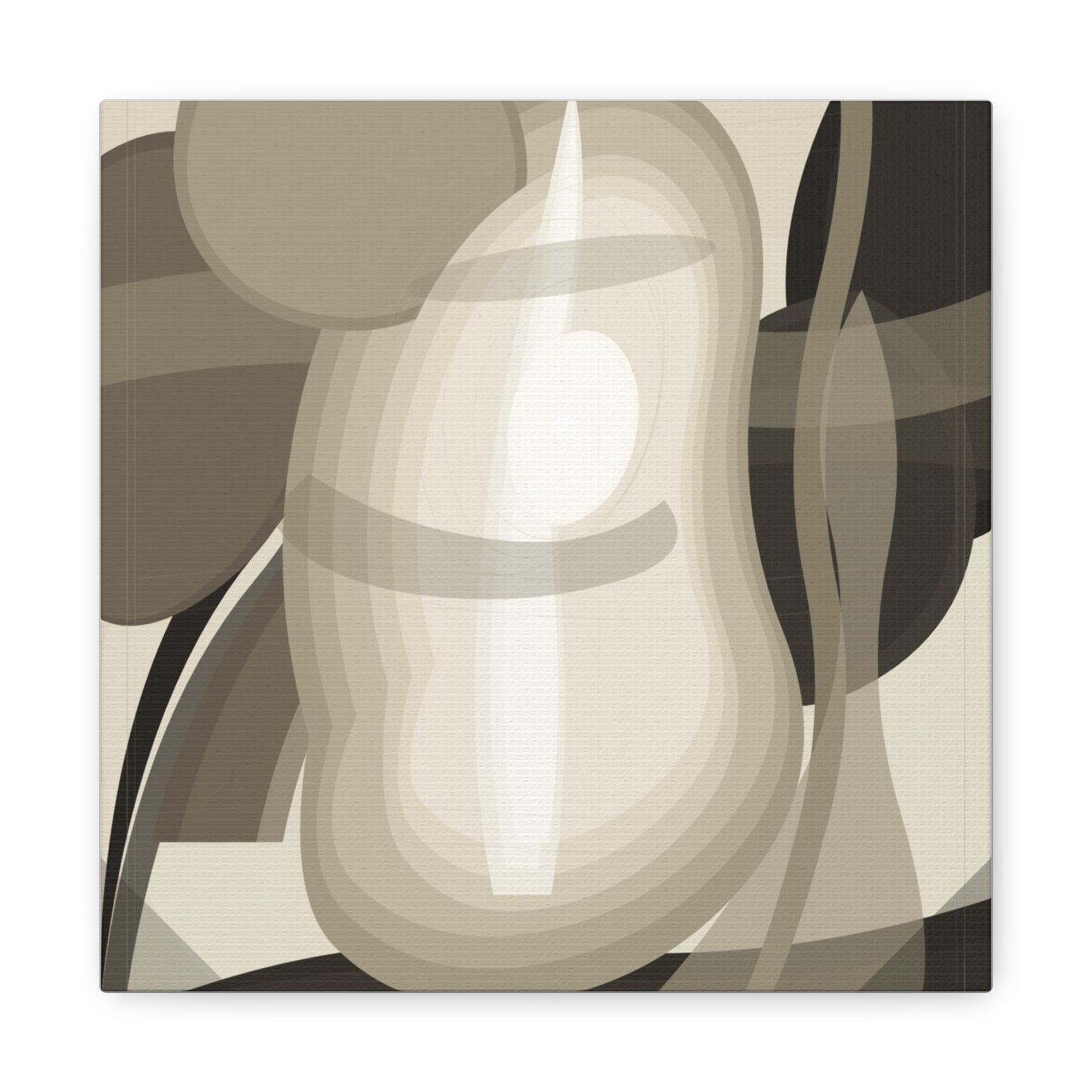 Abstract Neutral Pear Still Life Canvas