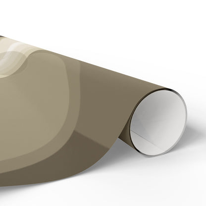 Neutral Abstract Circles Wrapping Paper