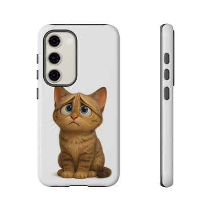 Cute Cat Phone Case, Funny Kitty Case, Animal Lover Gift, Cat Lover Accessory, Unique Cat Design Case, Pet Mom Gift - TRV