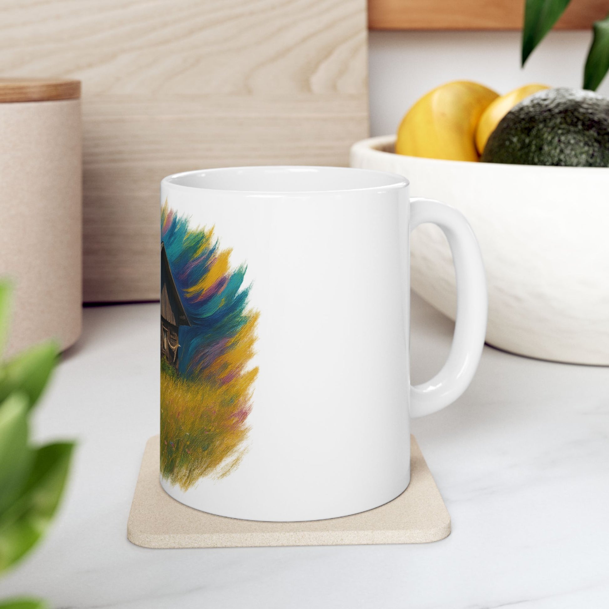 Vibrant Landscape Ceramic Mug for Nature Lovers - Perfect for Coffee, Tea, Gifts, Home Decor, 11oz & 15oz - TRV