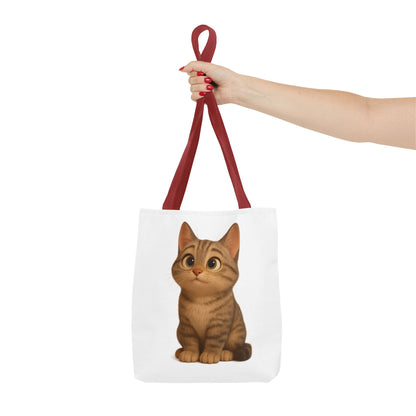 Cute Cat Tote Bag - Perfect for Animal Lovers, Eco-Friendly Carryall, Beach Bag, Shopping Tote, Gift for Cat Owners - TRV
