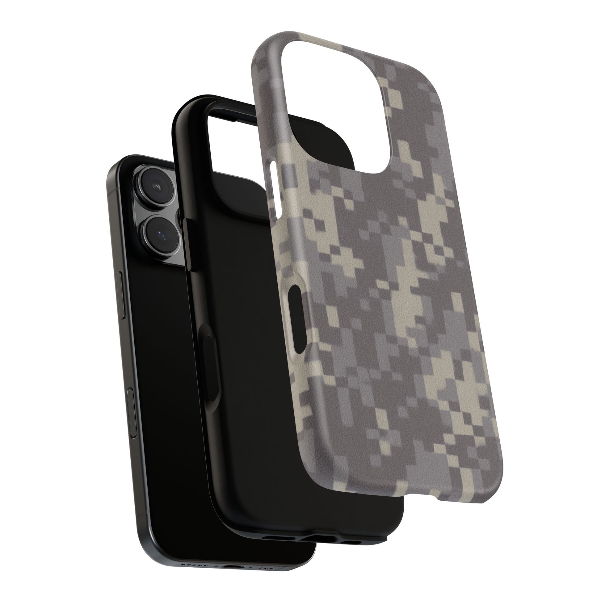 Camouflage tough phone case by Printify featuring rugged digital camo design and protective cover for smartphones.