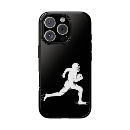 Football Player Phone Case, Tough Cases, Sports Phone Cover, Gift for Athletes, iPhone & Samsung Accessories, Running Player Design - TRV