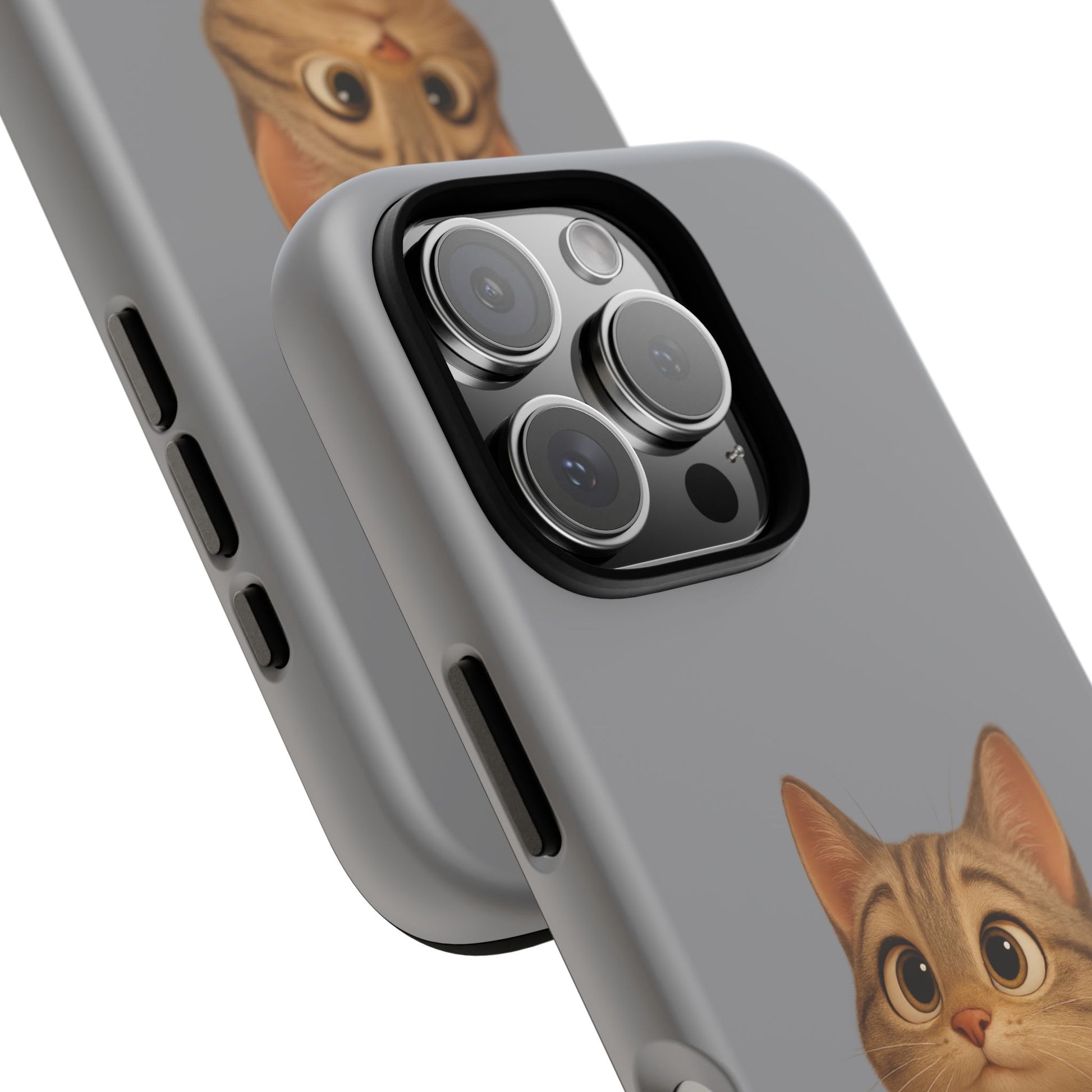 Cute Cat Phone Case, Kawaii Pet Accessory, Gift for Cat Lovers, Animal Phone Cover for Kids, Unique Kitty Design, Birthdays, Holidays - TRV