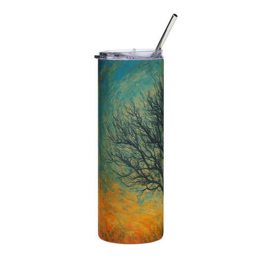 Serene Nature-Inspired Stainless Steel Tumbler, 20oz | Ideal for Outdoors, Gifts, Home, Coffee Lovers, Travel, Eco-Friendly - TRV