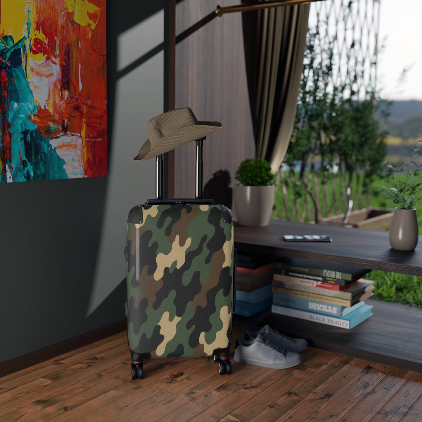 Camouflage Carry-On Suitcase – Military Camo Travel Luggage