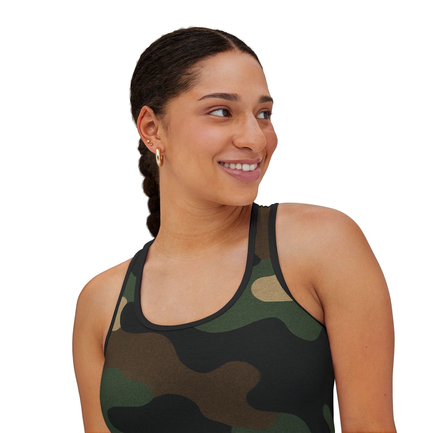 Camo Women's Tank Top, Stylish Fitness Wear, Summer Outfit, Outdoor Activities, Casual Tank for Women, Gift for Her - TRV