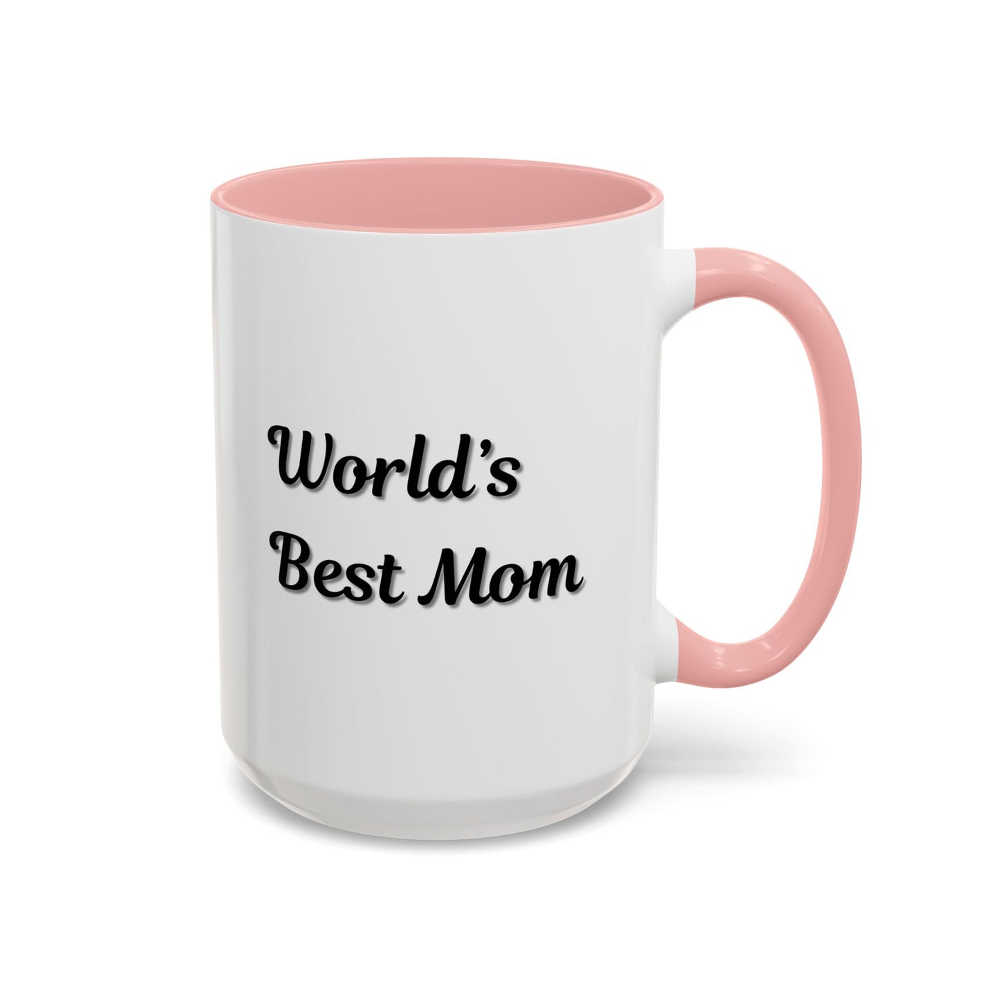 World's Best Mom Accent Coffee Mug - 11oz & 15oz - Perfect Gift for Mother's Day