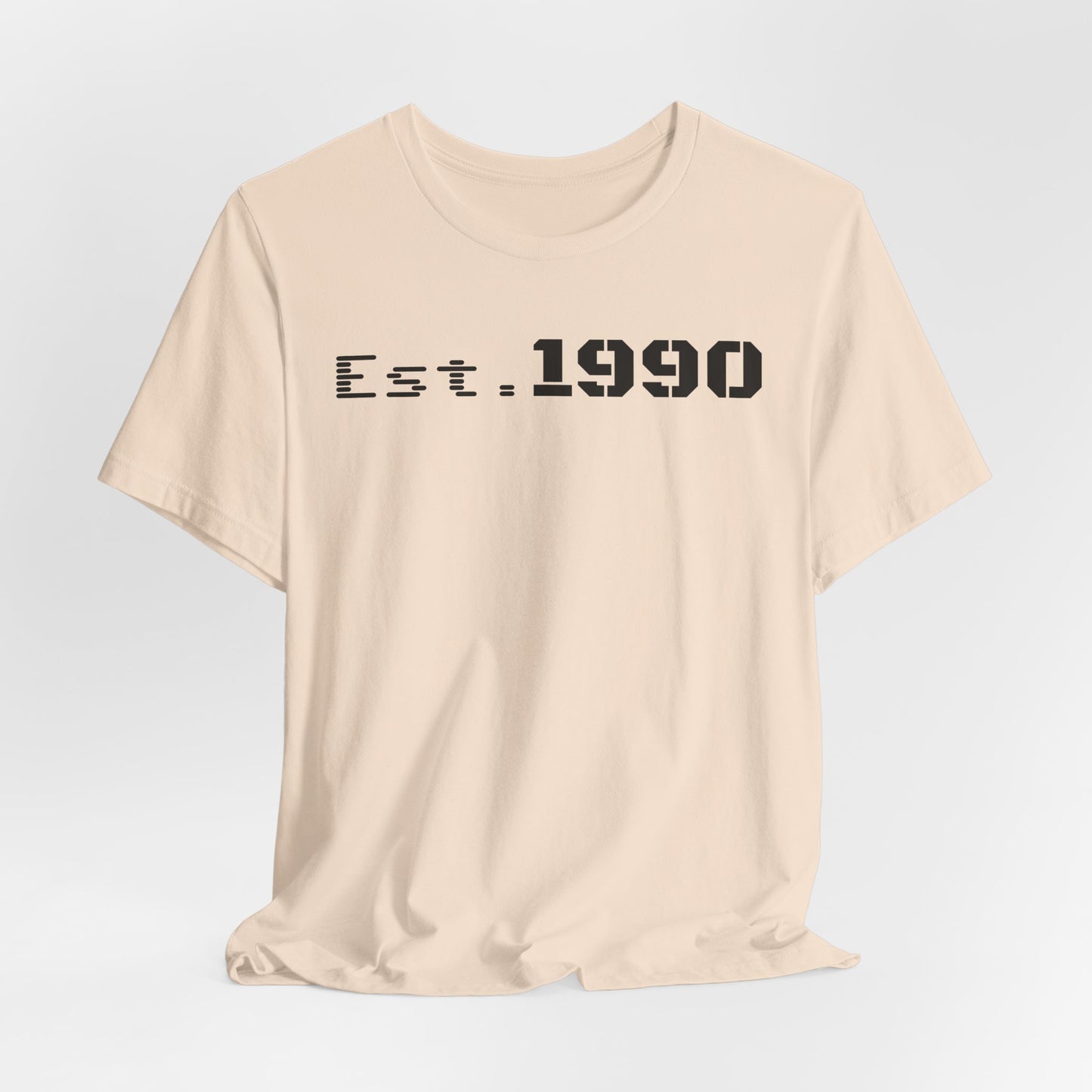 Est. 1990 Unisex Tee, Vintage Style Short Sleeve Shirt, Gift for 30th Birthday, Retro Casual Wear, Year Established T-Shirt