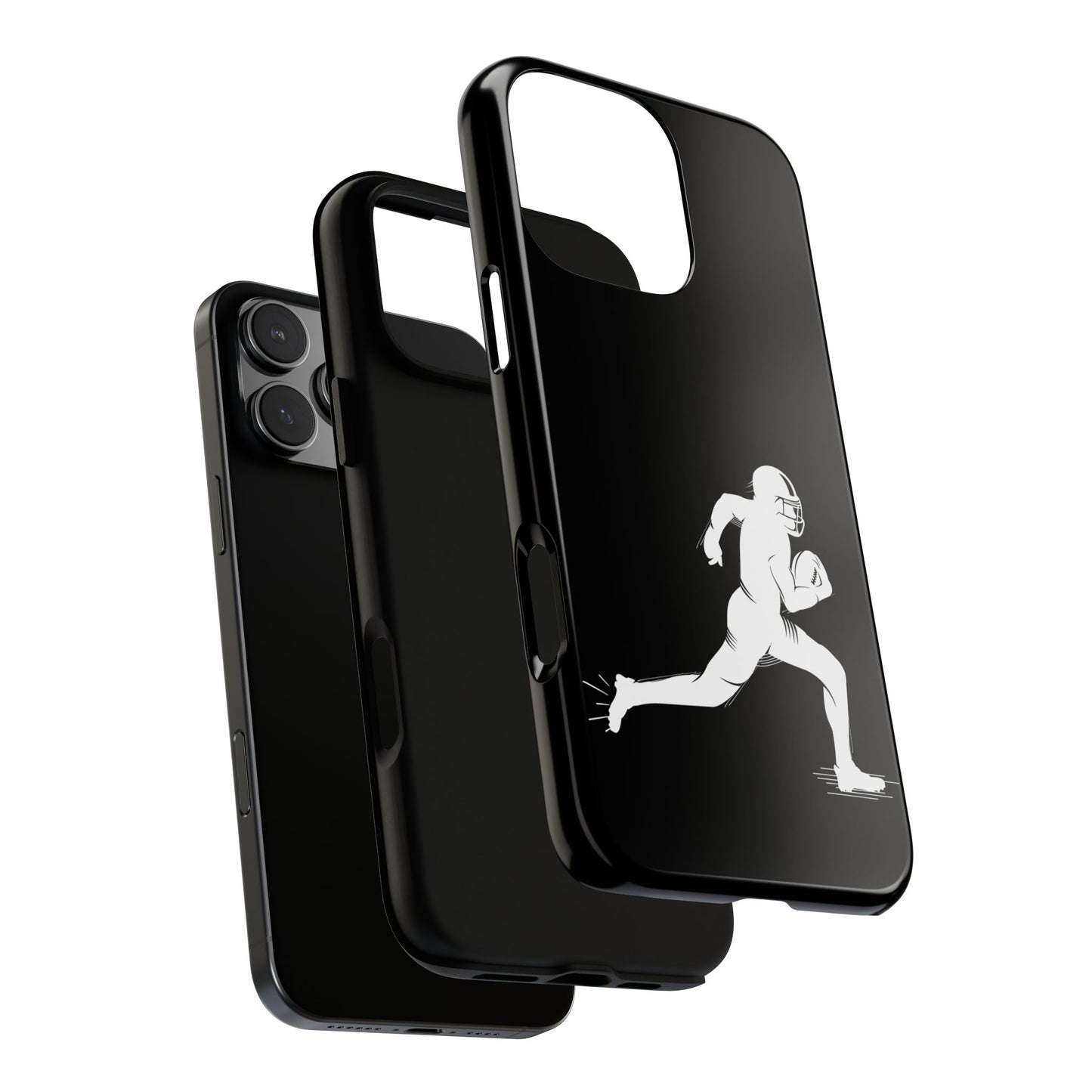 Football Player Phone Case, Tough Cases, Sports Phone Cover, Gift for Athletes, iPhone & Samsung Accessories, Running Player Design - TRV