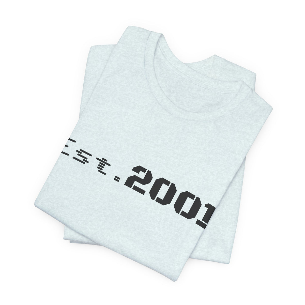 Retro minimalist Est. 2001 graphic T-shirt by Printify, featuring clean design and birth year text on a casual tee.