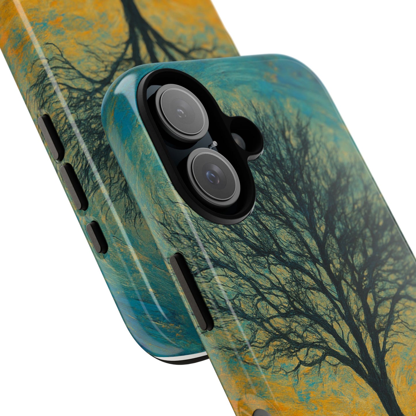 Artistic Phone Case with Tree Design, Nature Lover Gift, Unique Phone Cover, Holiday Present, Eco-friendly Tech Accessories - TRV