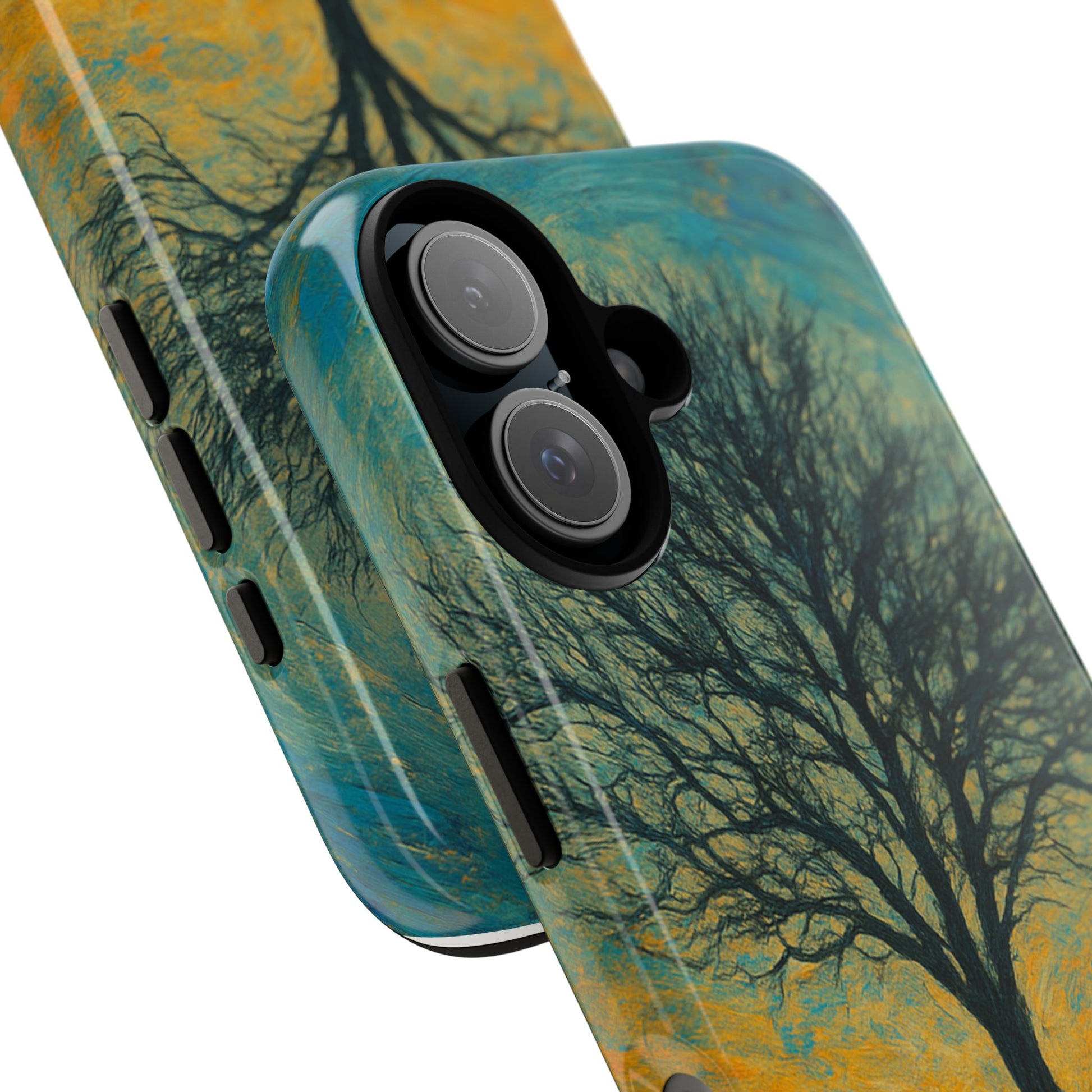 Artistic Phone Case with Tree Design, Nature Lover Gift, Unique Phone Cover, Holiday Present, Eco-friendly Tech Accessories - TRV