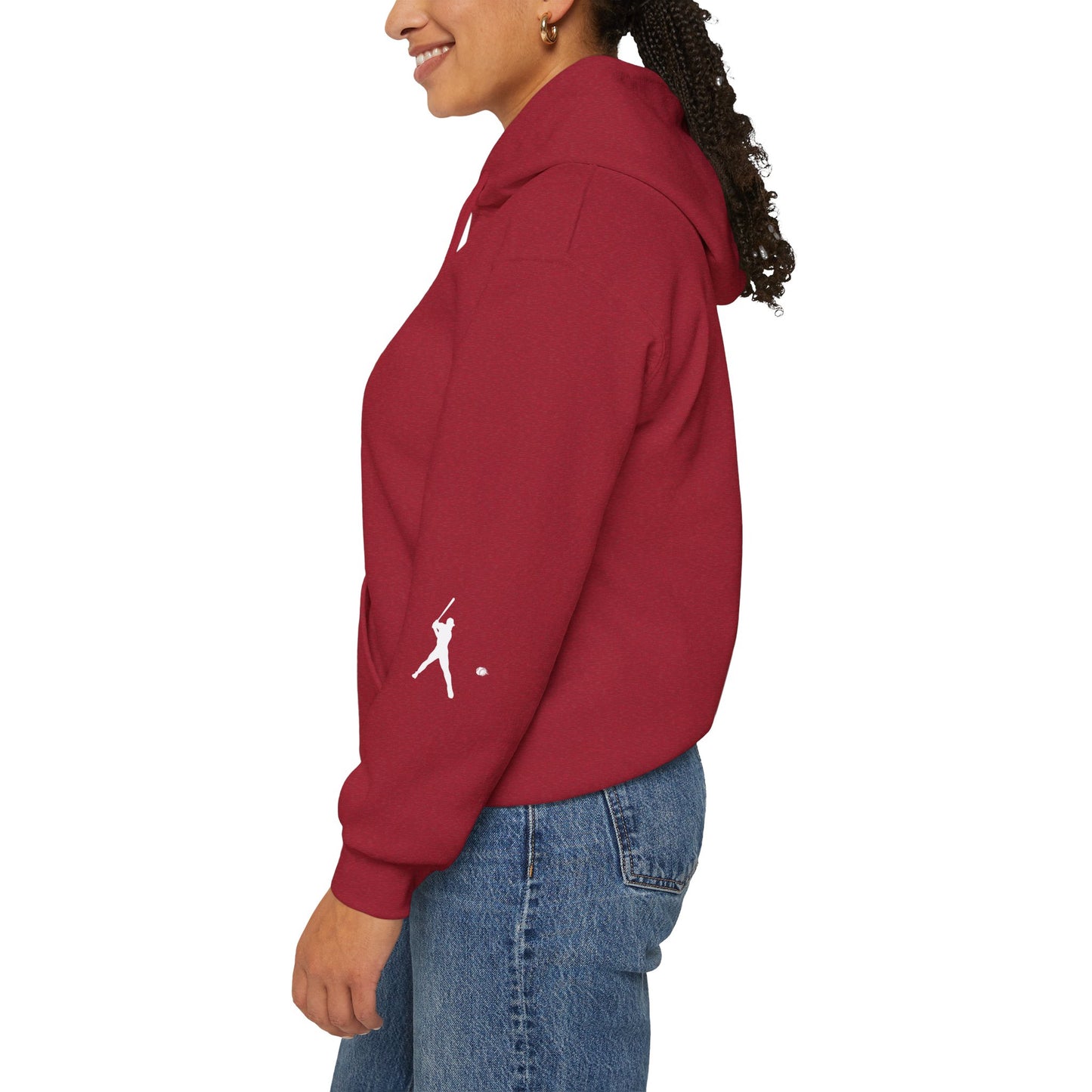 Sporty Unisex Baseball Hooded Sweatshirt, Casual Hoodie for Athletes, Perfect for Gifts, Comfy Streetwear, Ideal for Sports Events, Personal Use - TRV