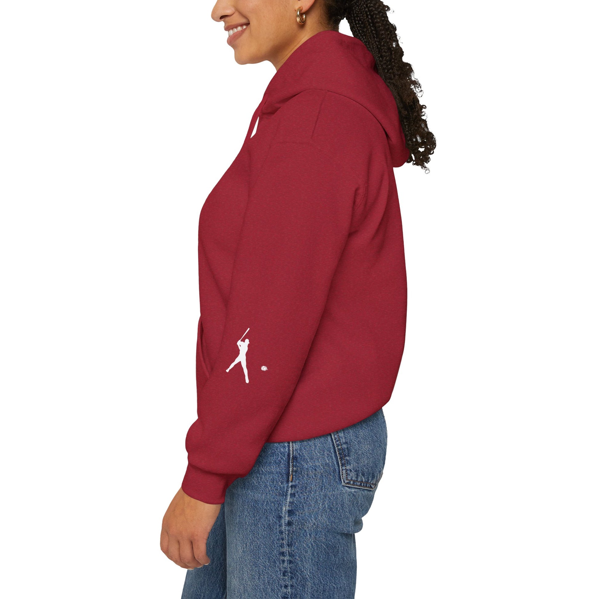 Sporty Unisex Baseball Hooded Sweatshirt, Casual Hoodie for Athletes, Perfect for Gifts, Comfy Streetwear, Ideal for Sports Events, Personal Use - TRV