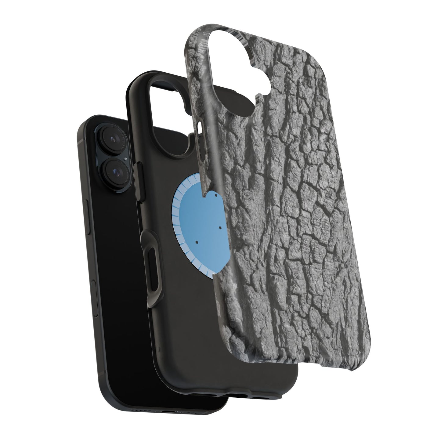 Bark Texture Magnetic Impact Phone Case