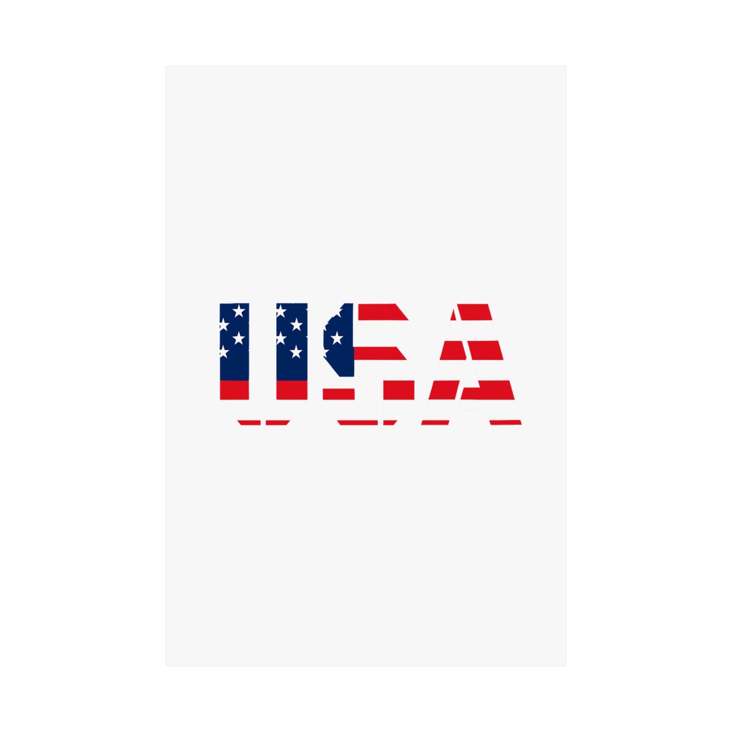 USA Patriotic Wall Art Poster, Red White Blue Home Decor, Fourth of July Decoration, American Flag Art, Independence Day Gift