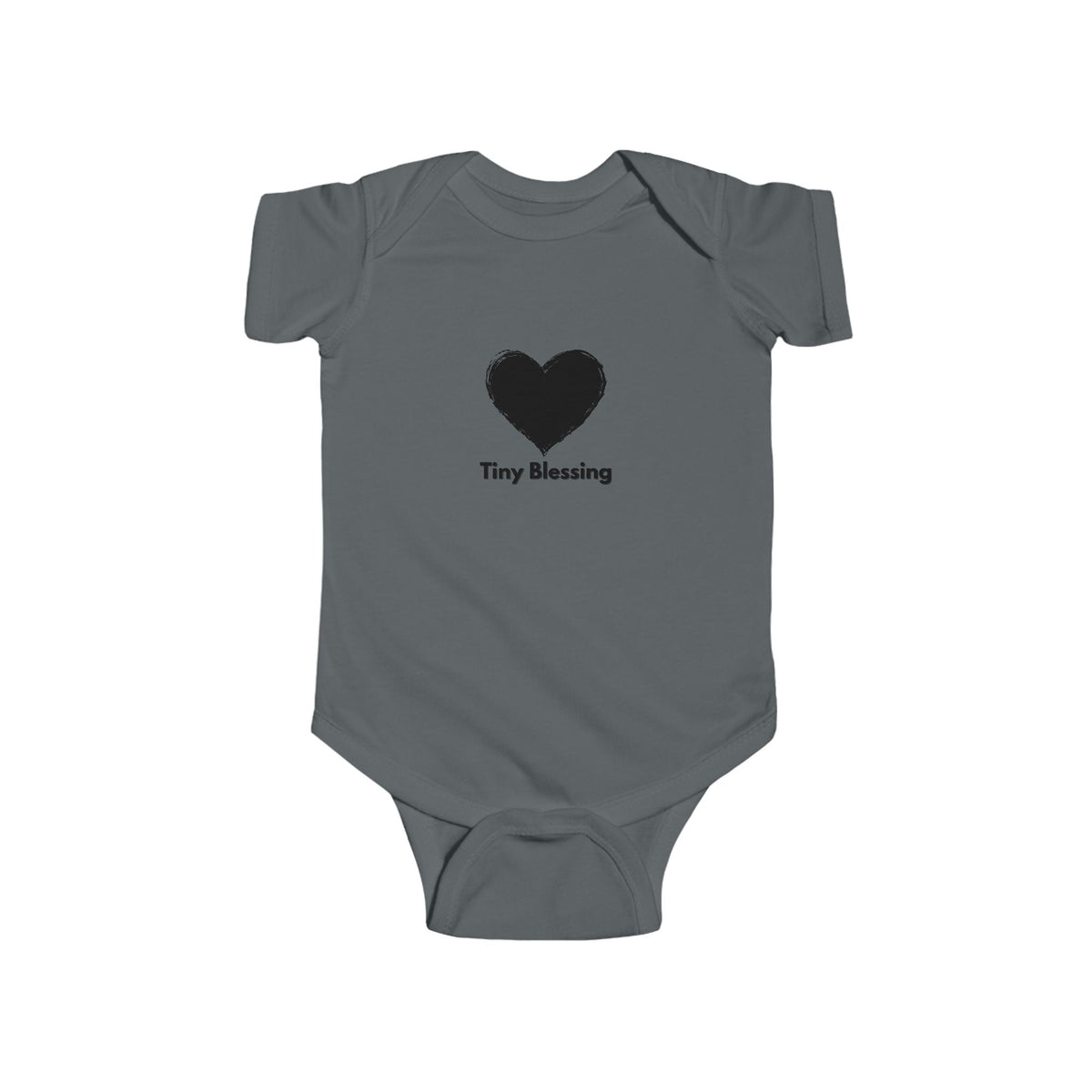 Tiny Blessing infant bodysuit by Printify, adorable baby clothes for newborns, with cute design perfect for new parents.