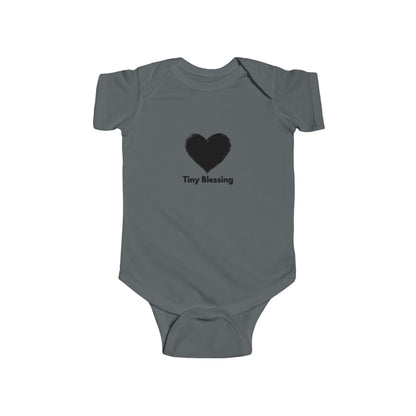 Tiny Blessing infant bodysuit by Printify, adorable baby clothes for newborns, with cute design perfect for new parents.