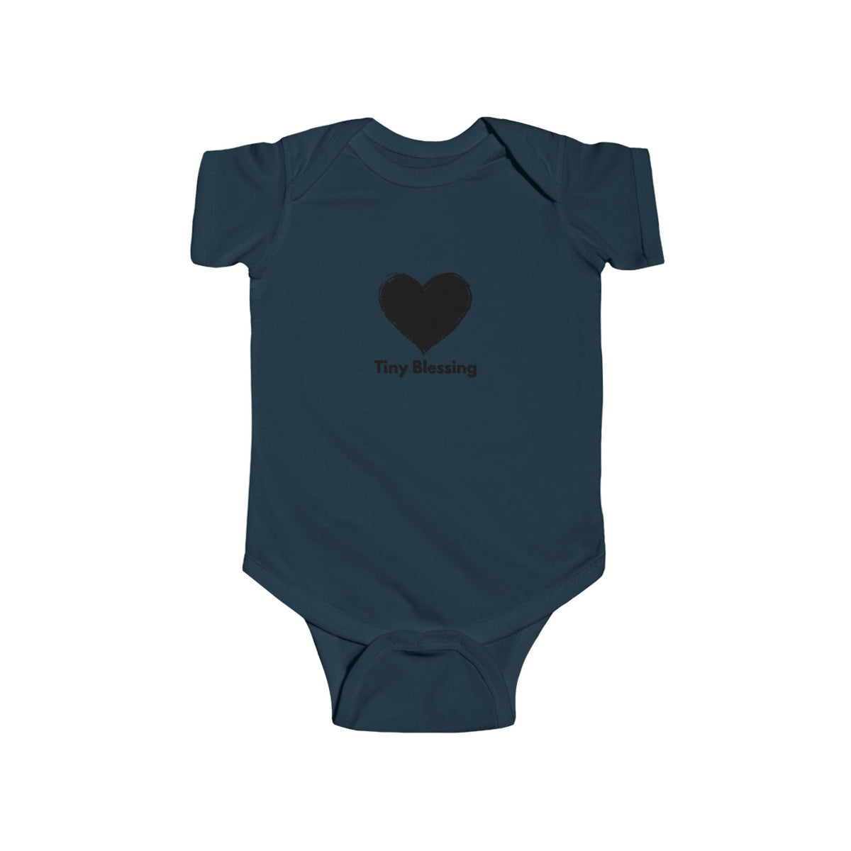 Printify Tiny Blessing infant bodysuit for babies, soft kids clothing ideal for new parents, featuring adorable design and comfortable fit.