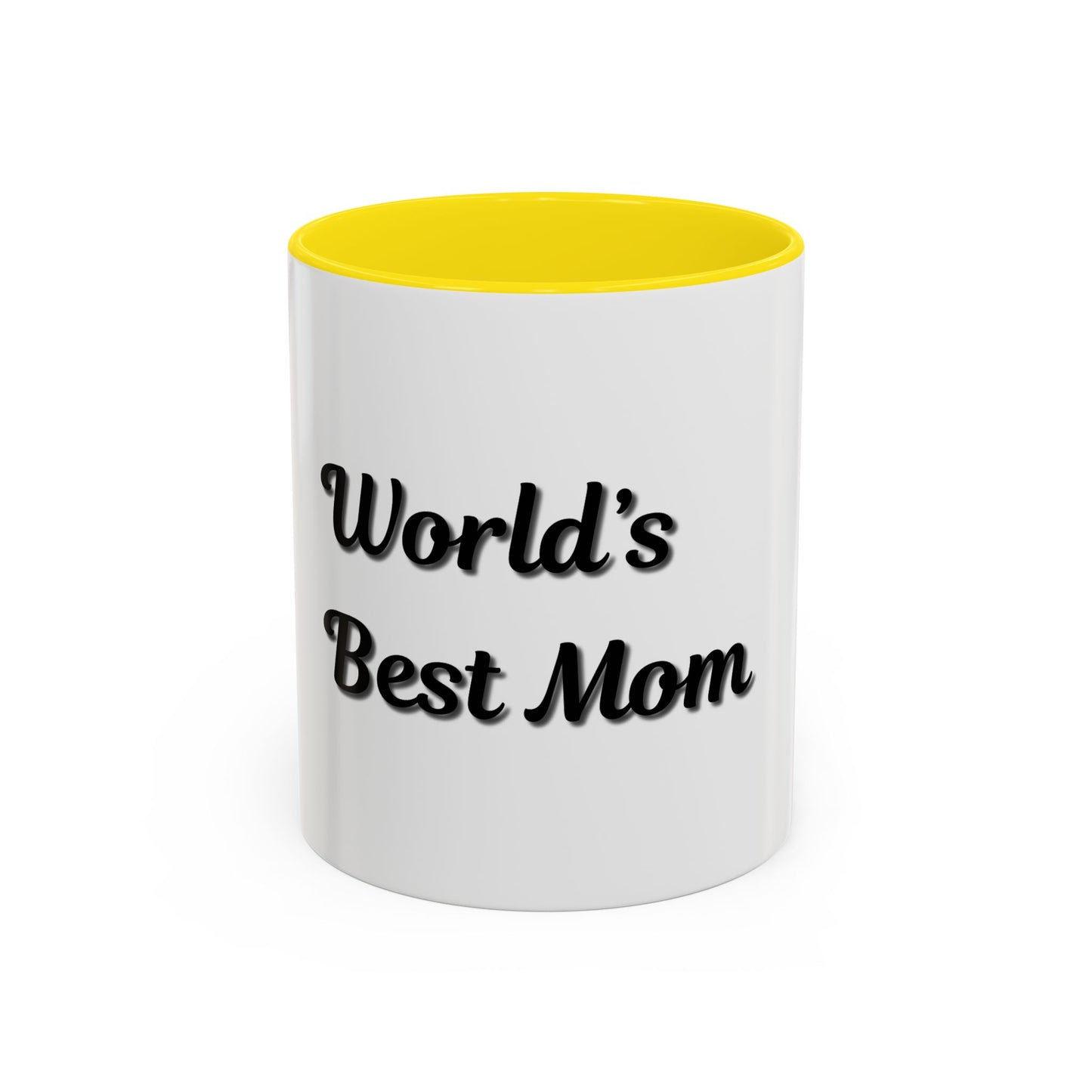 World's Best Mom Accent Coffee Mug - 11oz & 15oz - Perfect Gift for Mother's Day - TRV