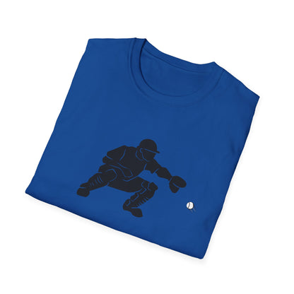 Baseball Catcher Unisex Softstyle T-Shirt, Sports Apparel, Gift for Athletes, Workout Gear, Casual Wear, Special Occasions