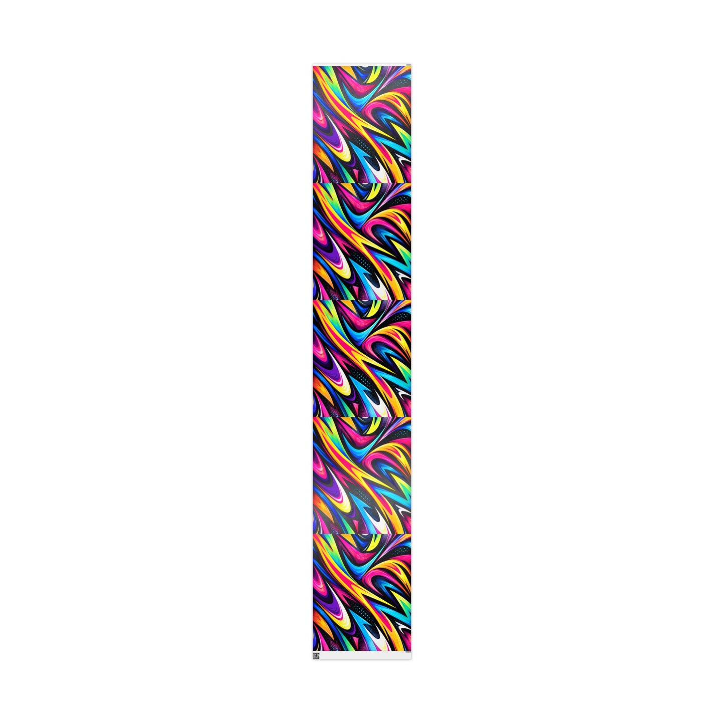 Vibrant Rainbow Swirl Wrapping Paper Roll — Abstract Colorful Gift Wrap
