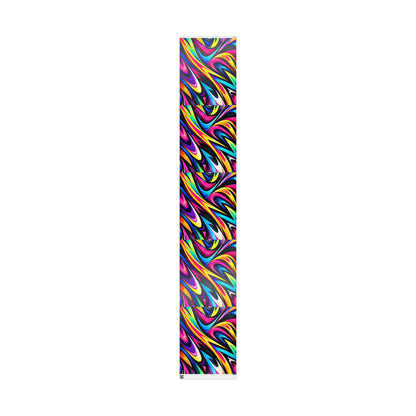 Vibrant Rainbow Swirl Wrapping Paper Roll — Abstract Colorful Gift Wrap