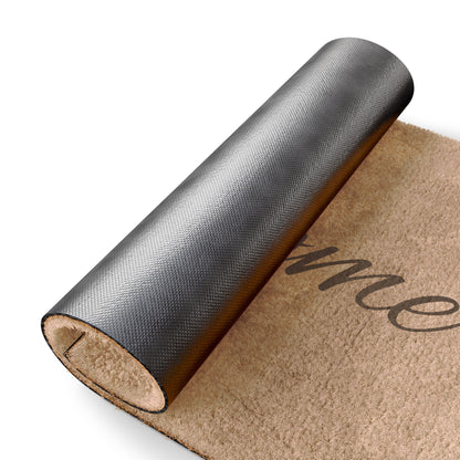 Printify Welcome doormat with cozy design, perfect as a housewarming entry rug for welcoming guests to your home.