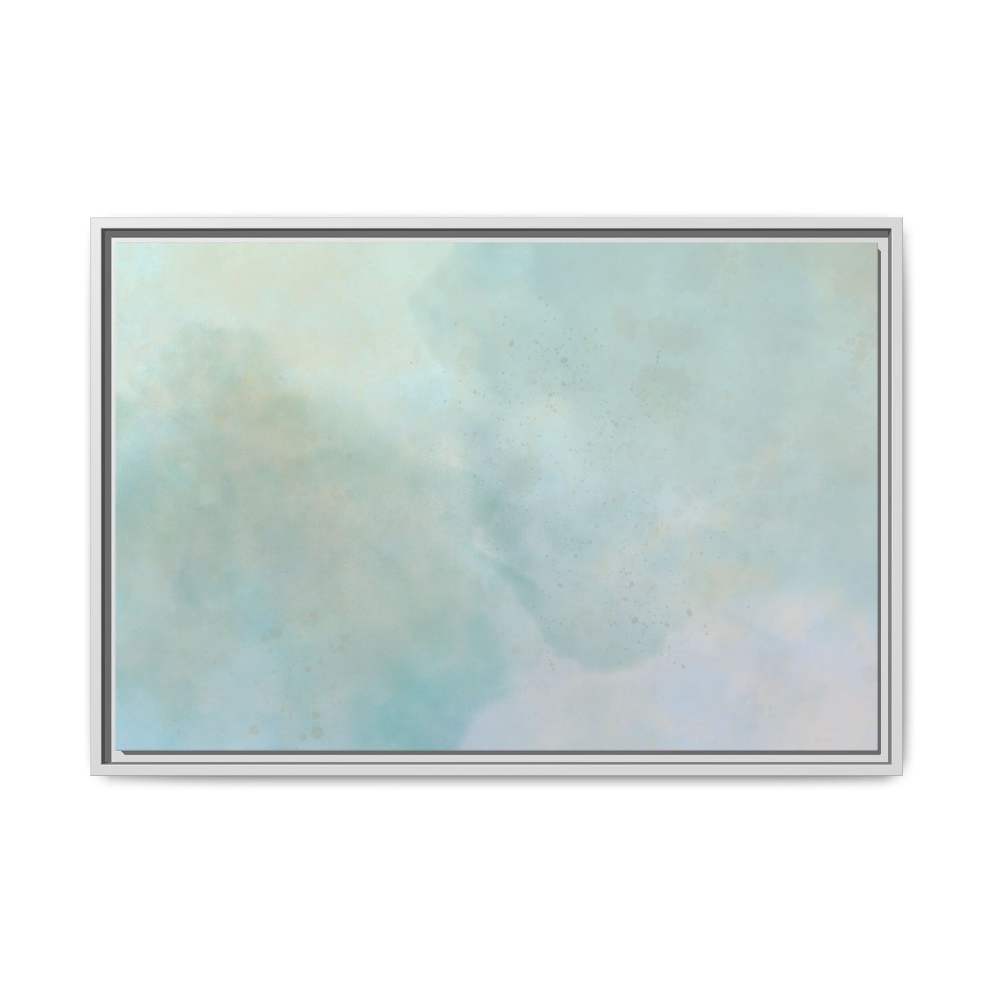 Soft Abstract Pastel Watercolor Matte Canvas