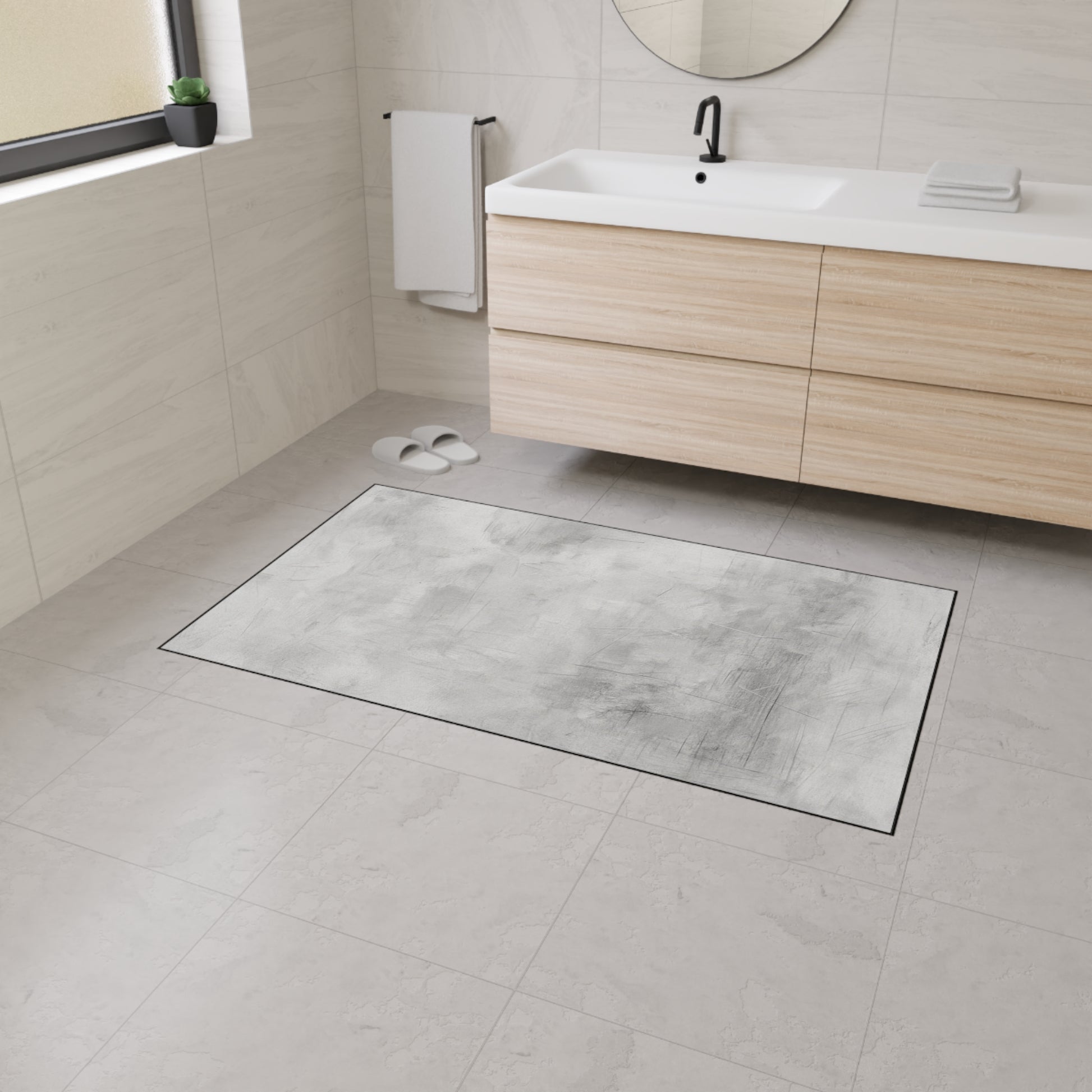 Stylish non-slip Printify floor mat suitable for home, office, entryway, or gym with durable, comfortable surface.