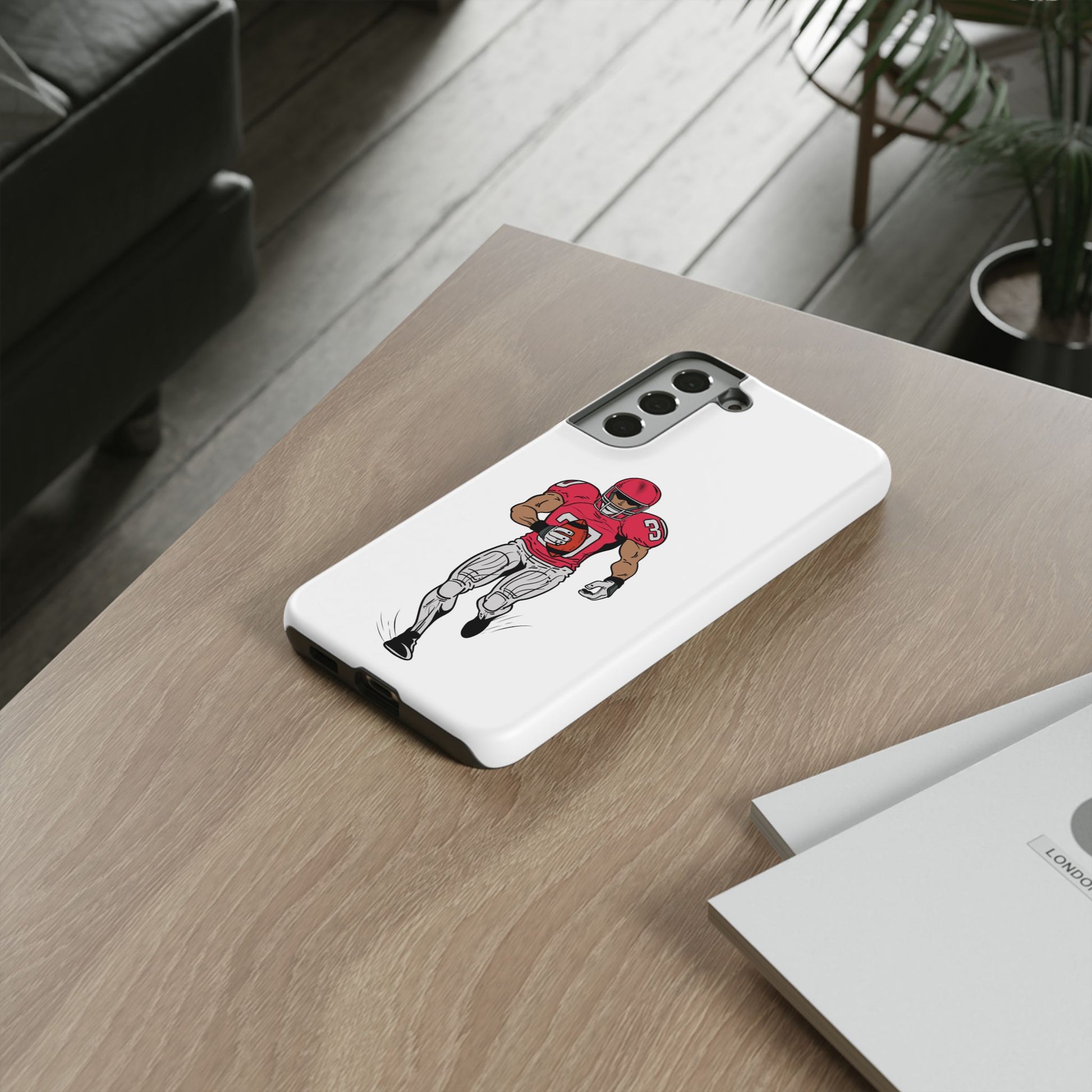 Football Player Tough Case, Sports Phone Cover, Athlete Gift, Tough Phone Case, Fall Sports, Football Lover's Accessory - TRV