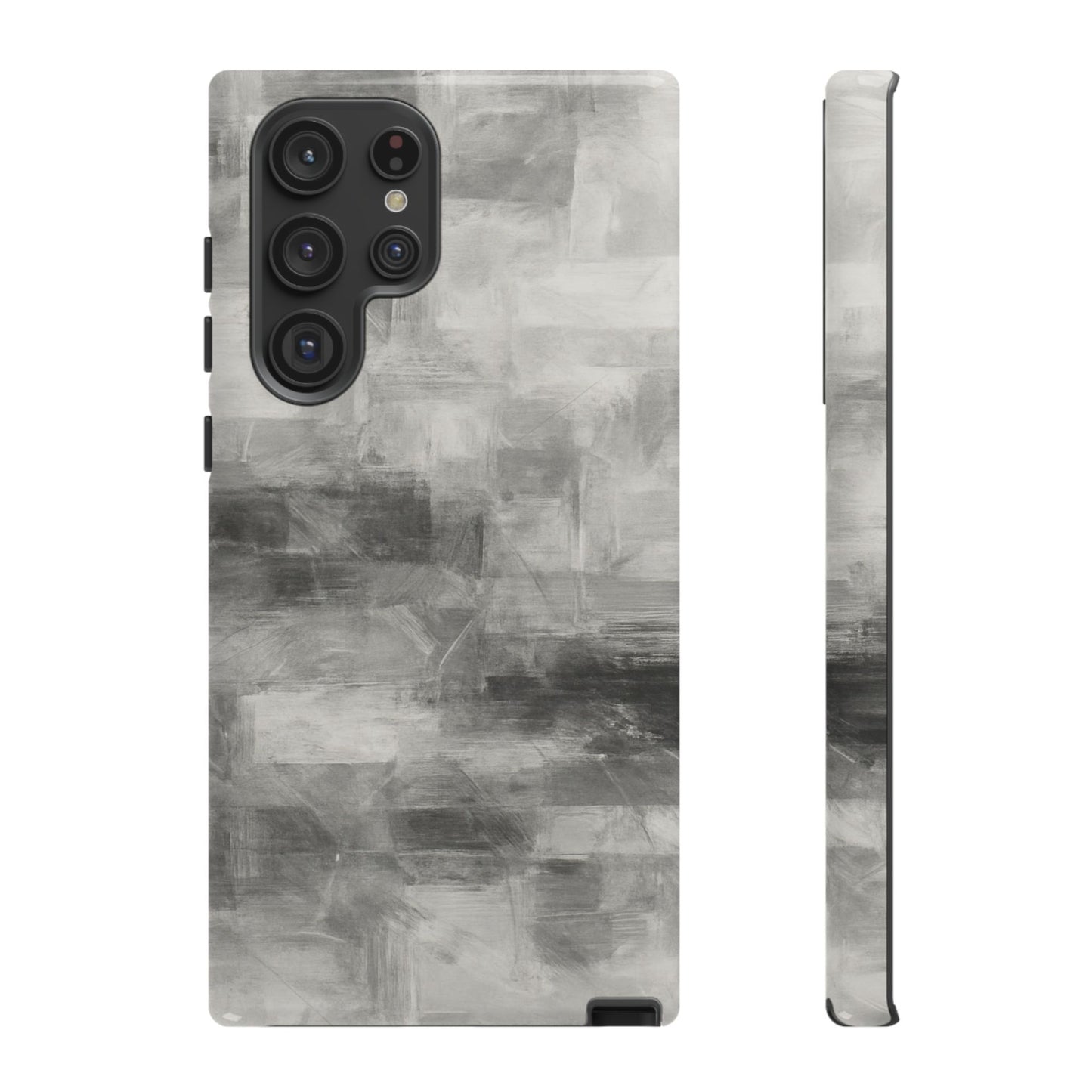 Abstract gray grid iPhone phone case by Printify, tough protective cover with modern geometric design.