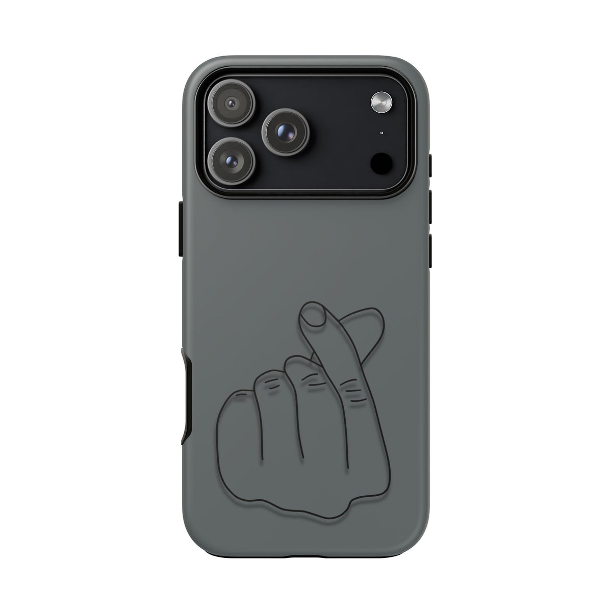 Silicone Phone Case, embossed Korean finger heart design - view 53