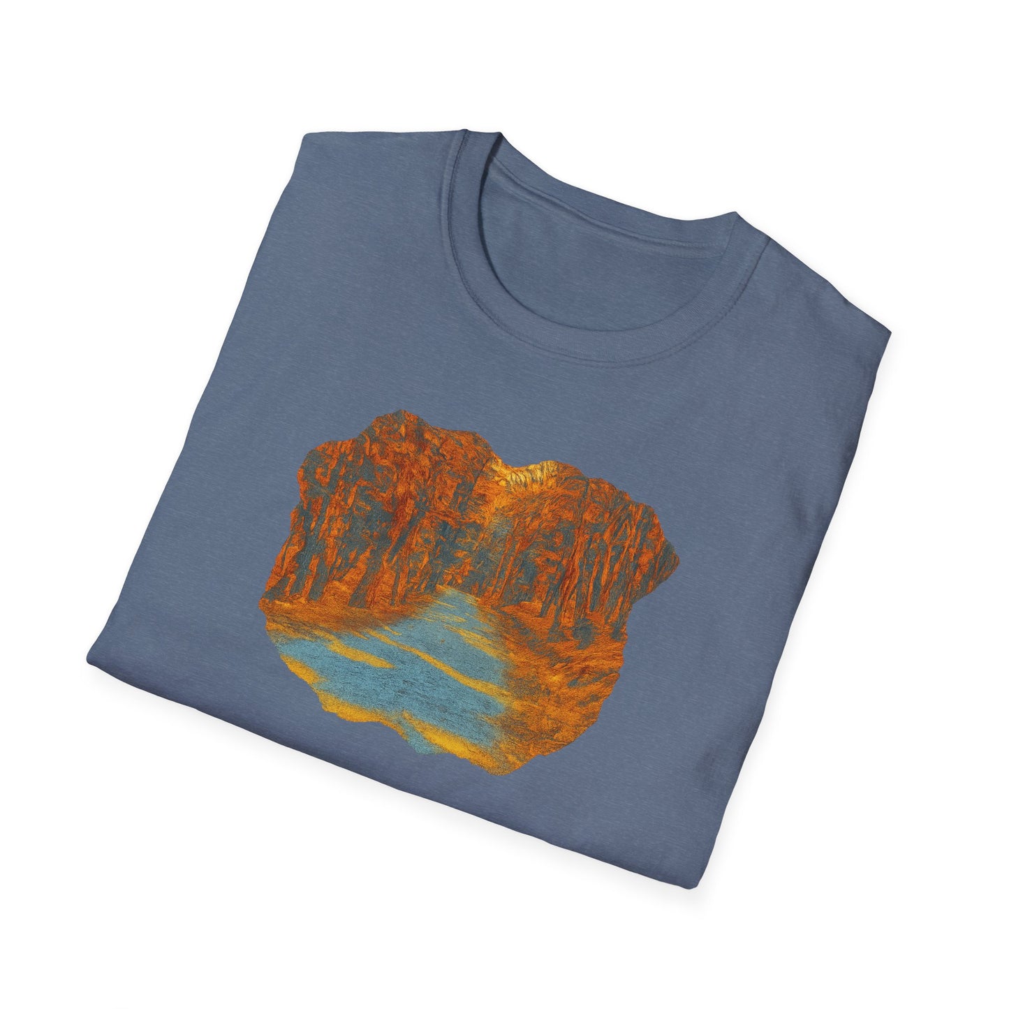 Nature-Inspired Unisex Softstyle T-Shirt, Outdoor Lover Gift, Casual Wear, Ideal for Hiking, Nature Trips, Unique Graphic Tee - TRV