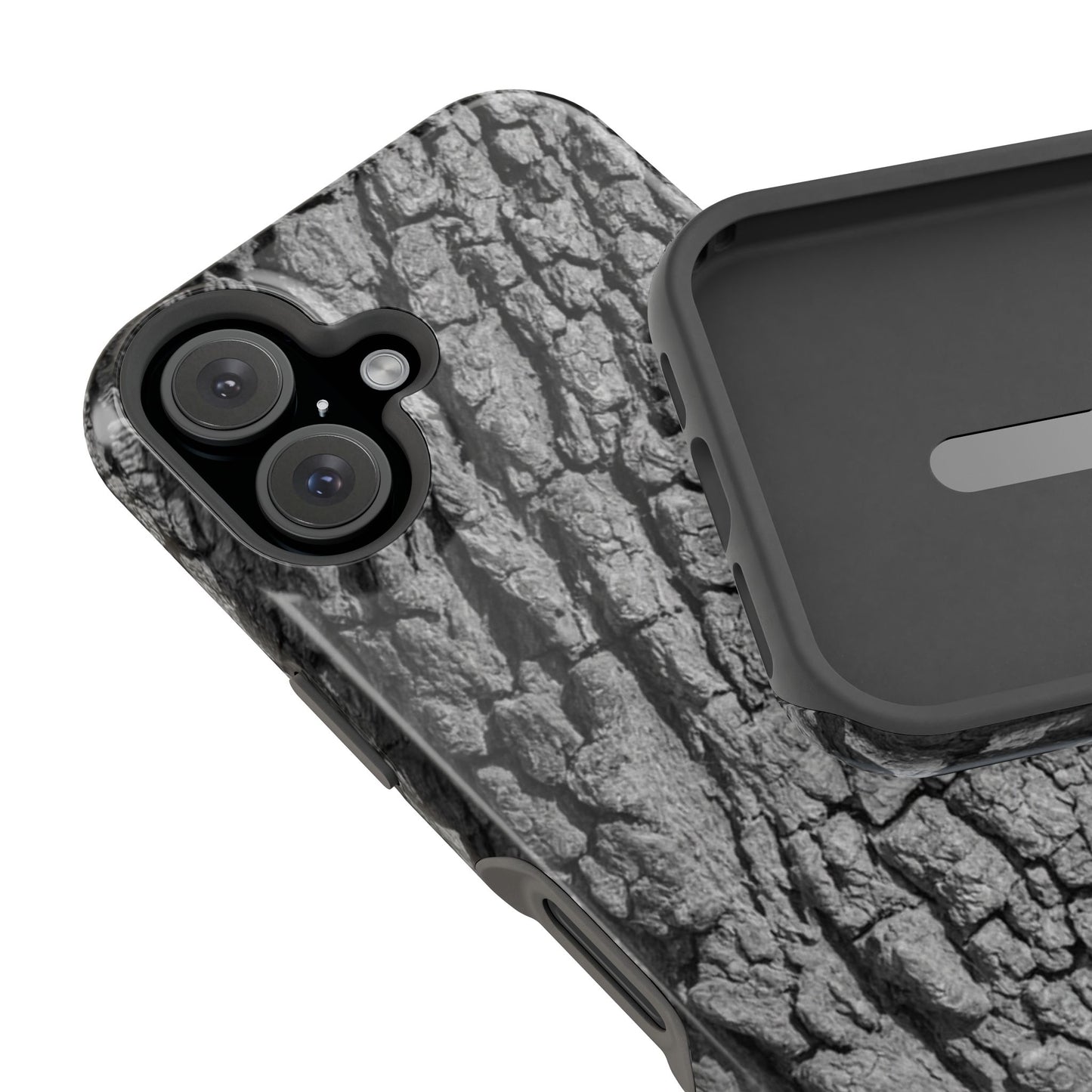Bark Texture Magnetic Impact Phone Case