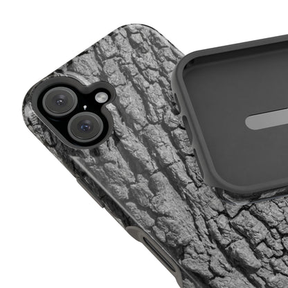 Bark Texture Magnetic Impact Phone Case