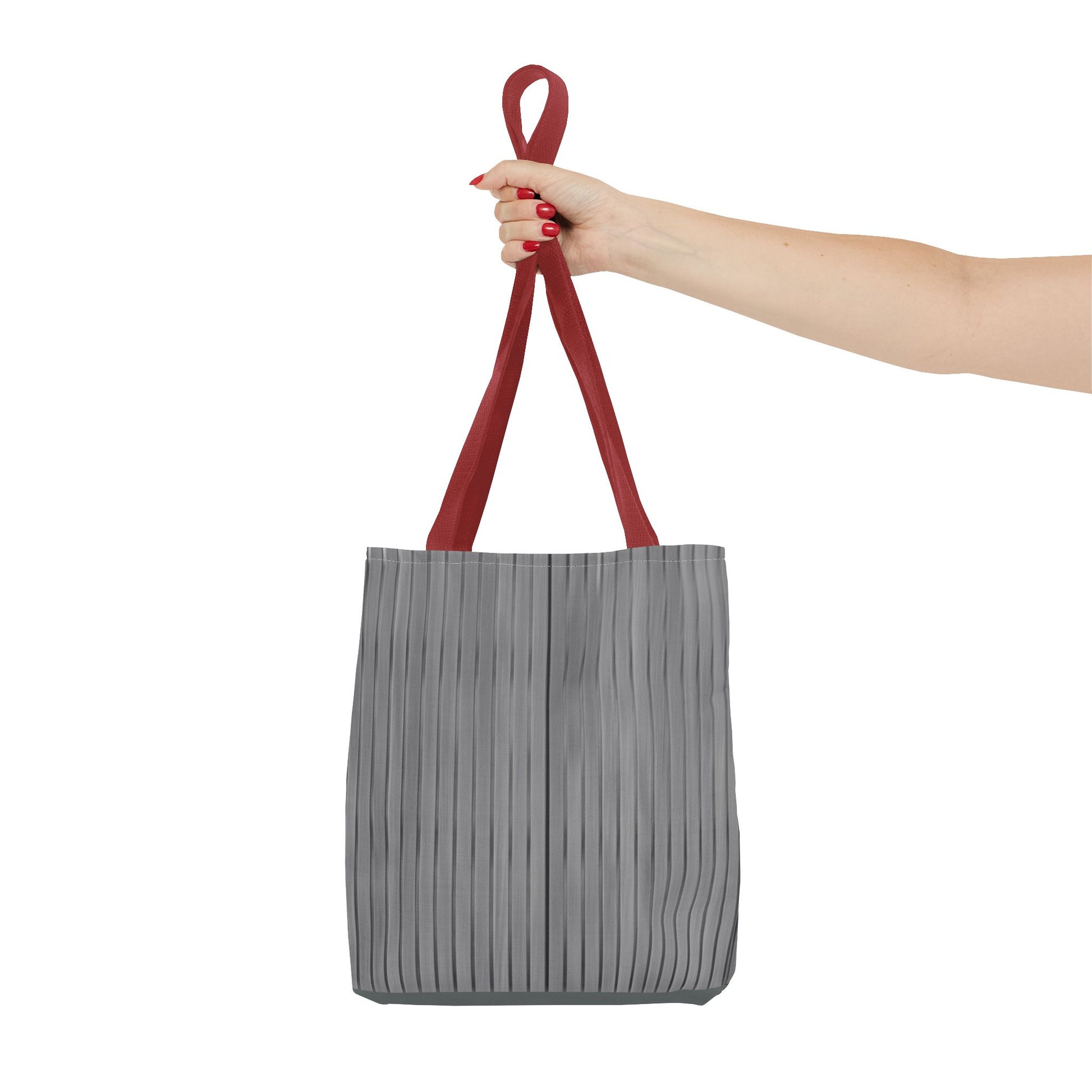 Stylish Gray Striped Tote Bag for Everyday Use - TRV