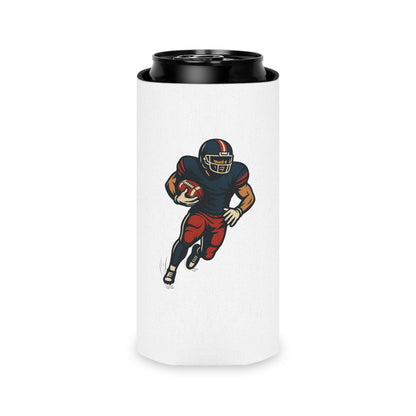 Football Player Can Cooler | Sports Fan Gift, Tailgate Accessories, Game Day Drink Holder, Party Favor, Football Party Decor