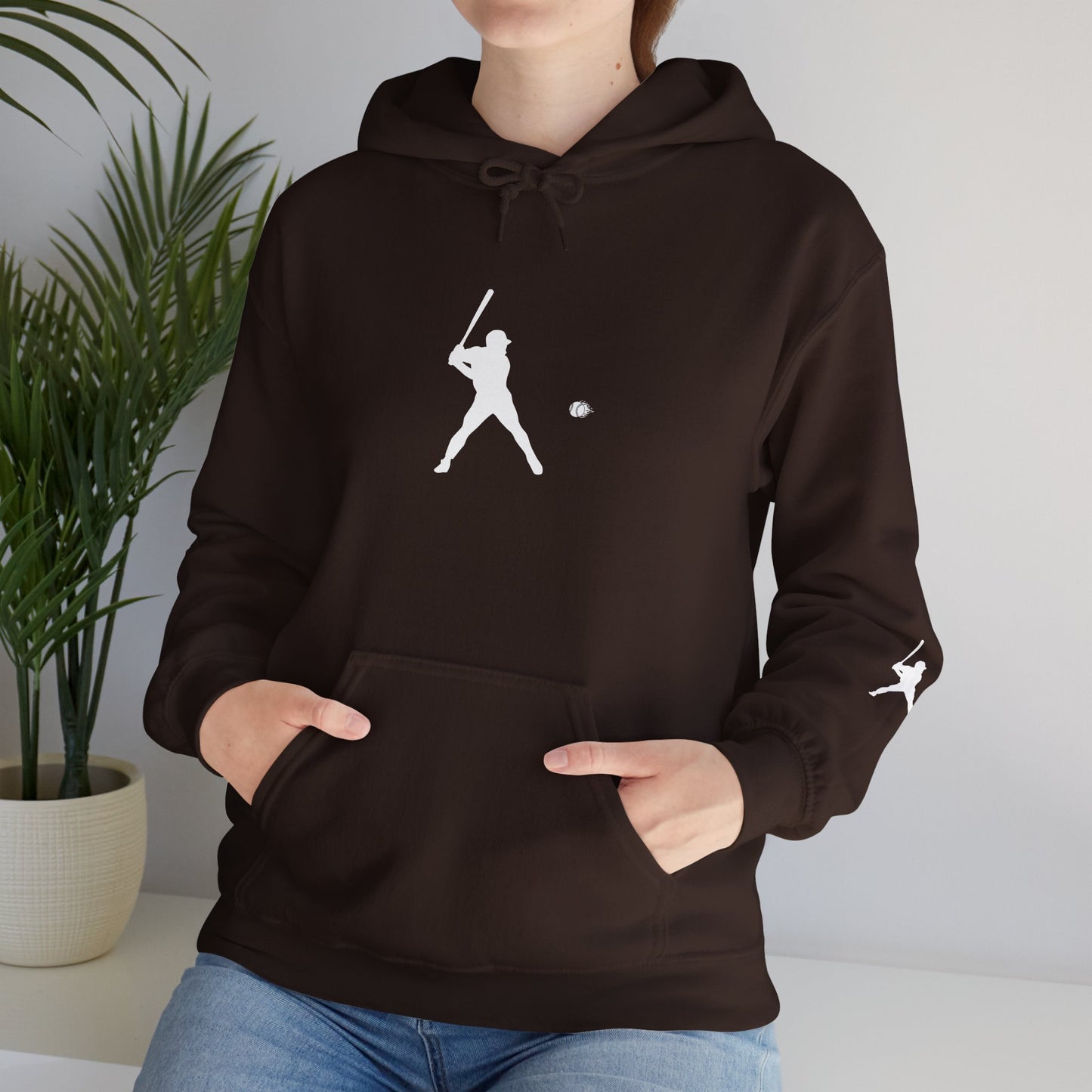 Sporty Unisex Baseball Hooded Sweatshirt, Casual Hoodie for Athletes, Perfect for Gifts, Comfy Streetwear, Ideal for Sports Events, Personal Use - TRV