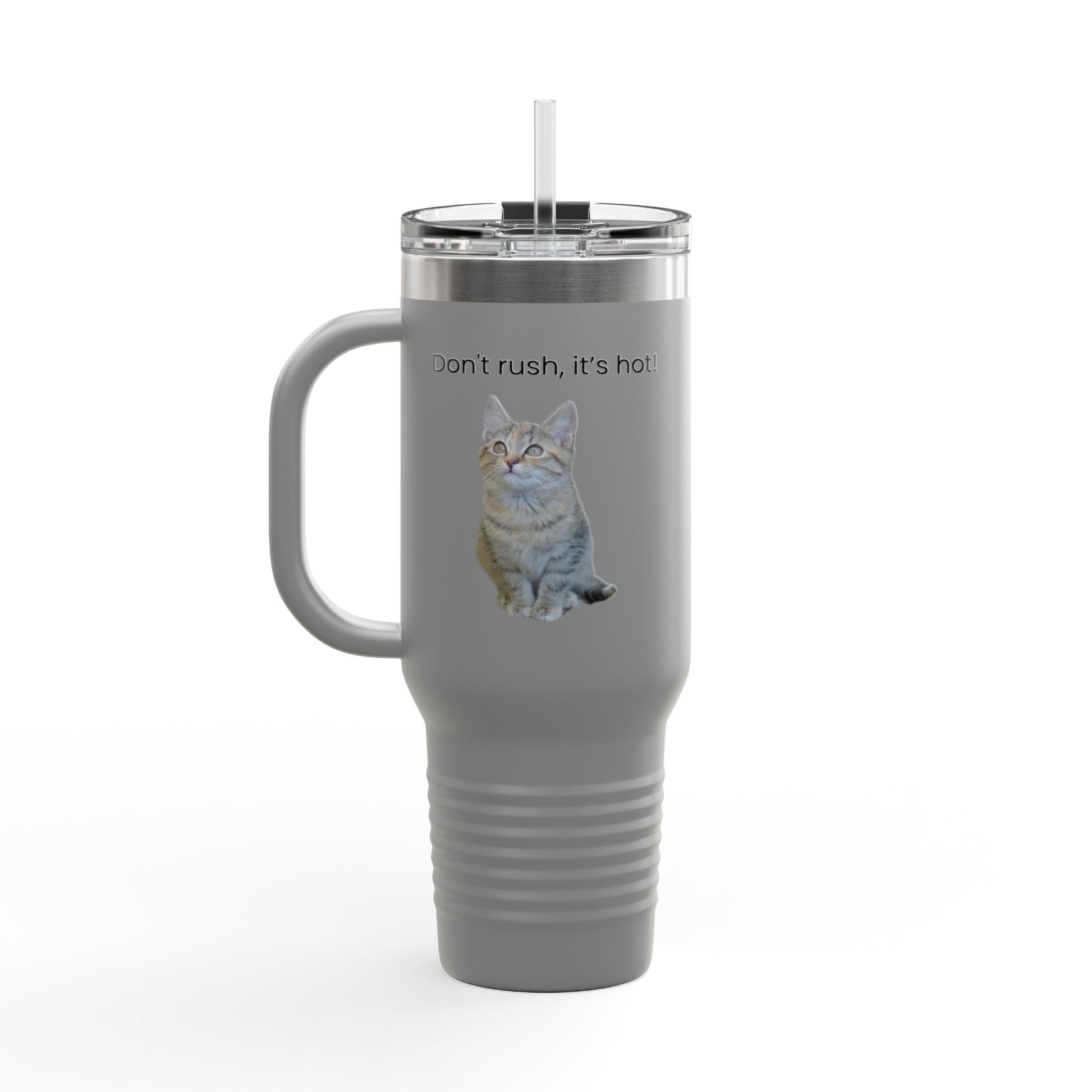 Funny Cat Insulated Travel Mug - 40oz - Perfect for Hot Drinks - TRV
