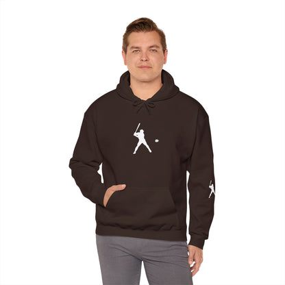 Sporty Unisex Baseball Hooded Sweatshirt, Casual Hoodie for Athletes, Perfect for Gifts, Comfy Streetwear, Ideal for Sports Events, Personal Use - TRV