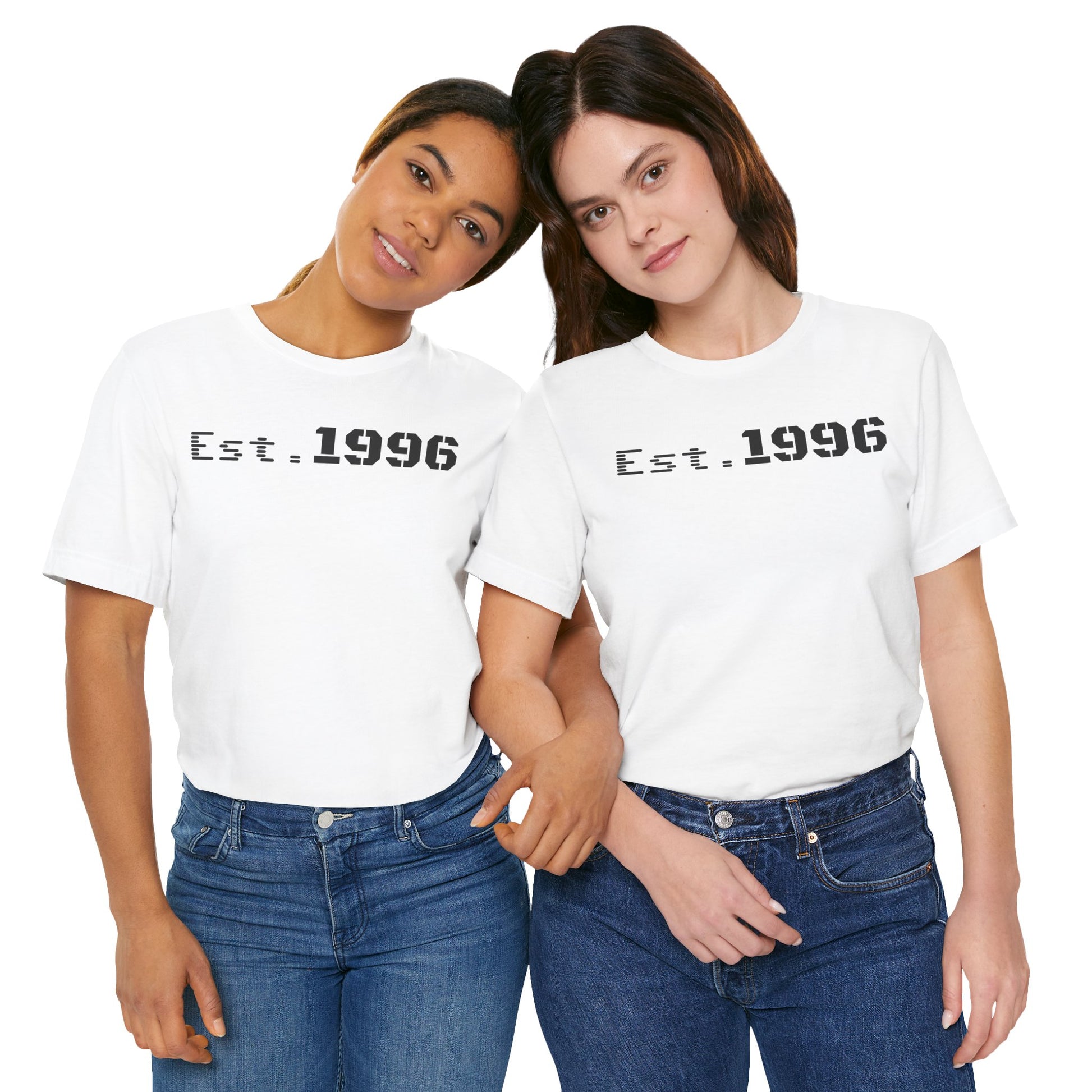 Established 1996 Unisex T-Shirt, Vintage Year Tee, Birth Year Gift, Casual Fashion, Personalized Graphic Tee - TRV