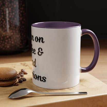 Funny Coffee Mug - "I Run on Coffee & Bad Decisions" - Perfect Gift for Coffee Lovers - TRV